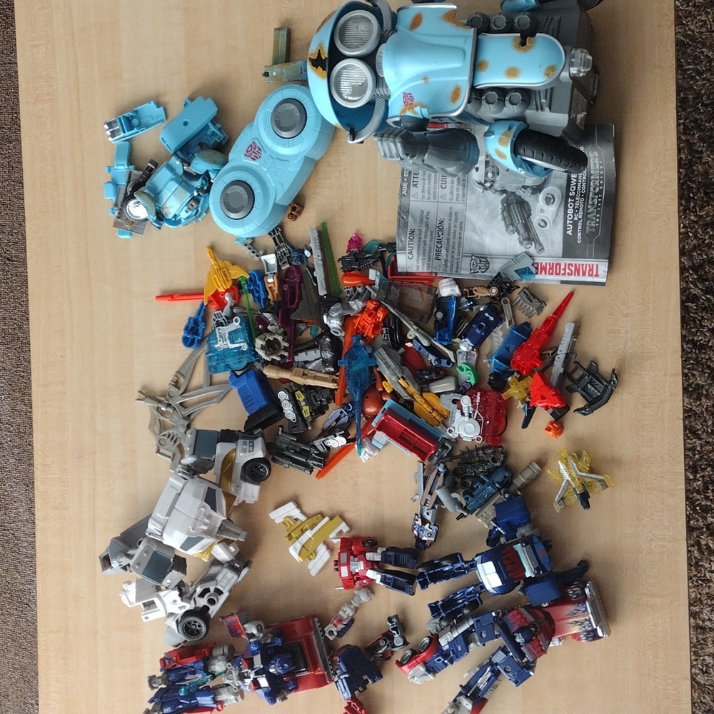 lot of Transformers and Optimus primes